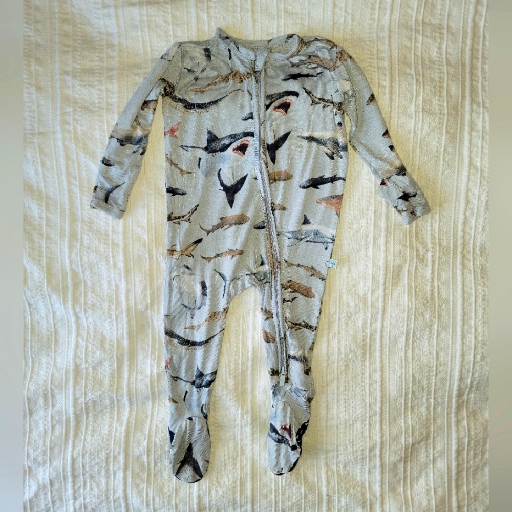 Posh Peanut Bamboo Footed Pajamas (0-3M)